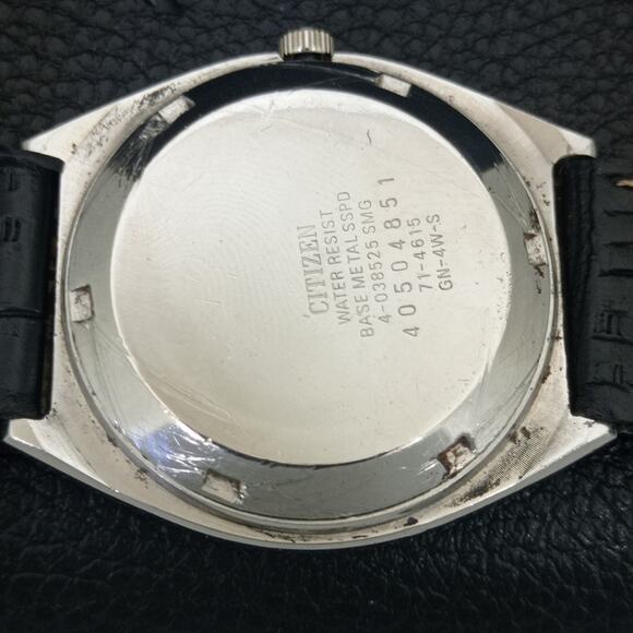 Vintage 1977 Citizen Automatic Mens Silver Watch W/daydate & Gold accents - Picture 8 of 10